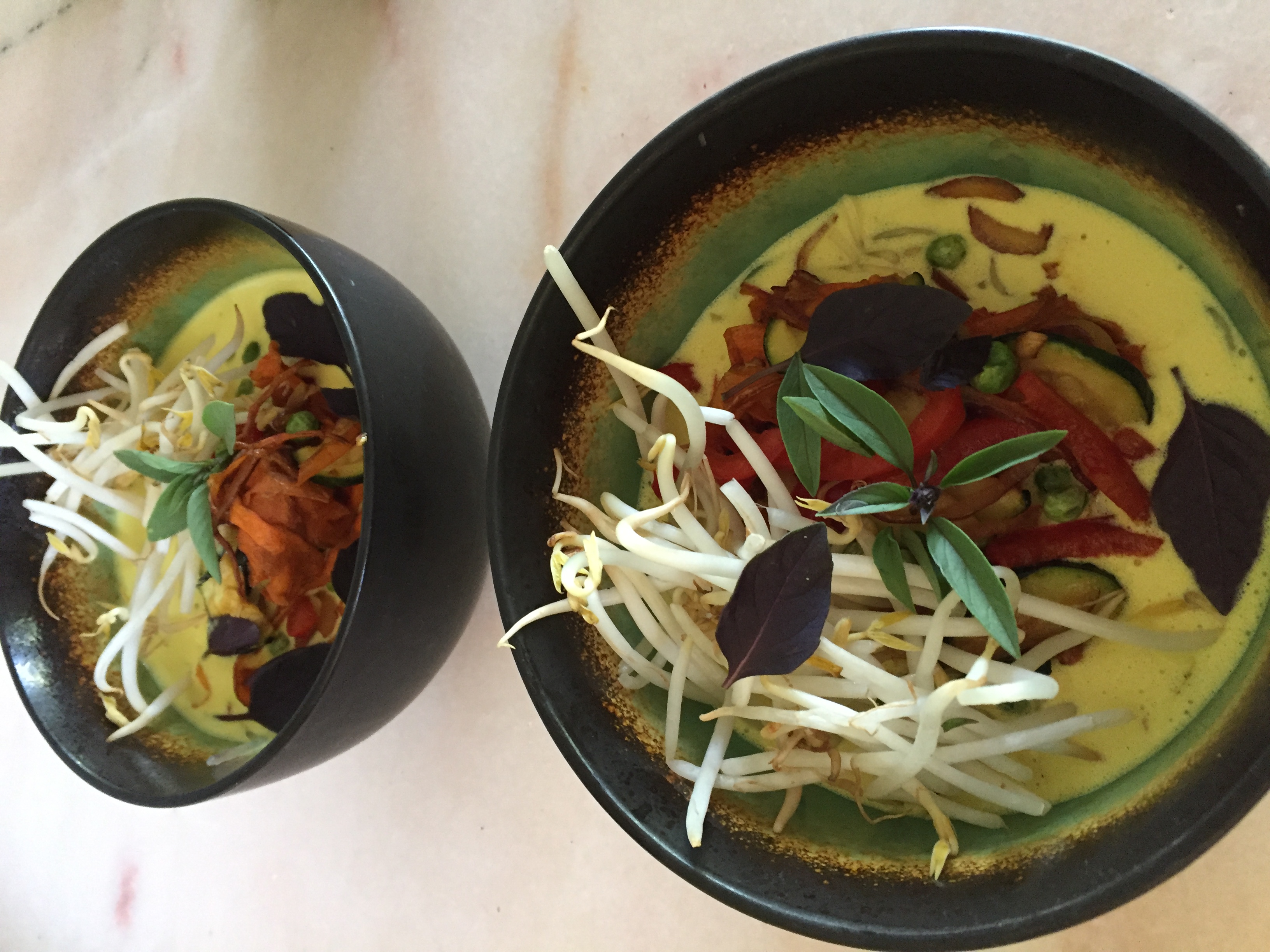 Raw Yellow Curry with Kelp Noodles