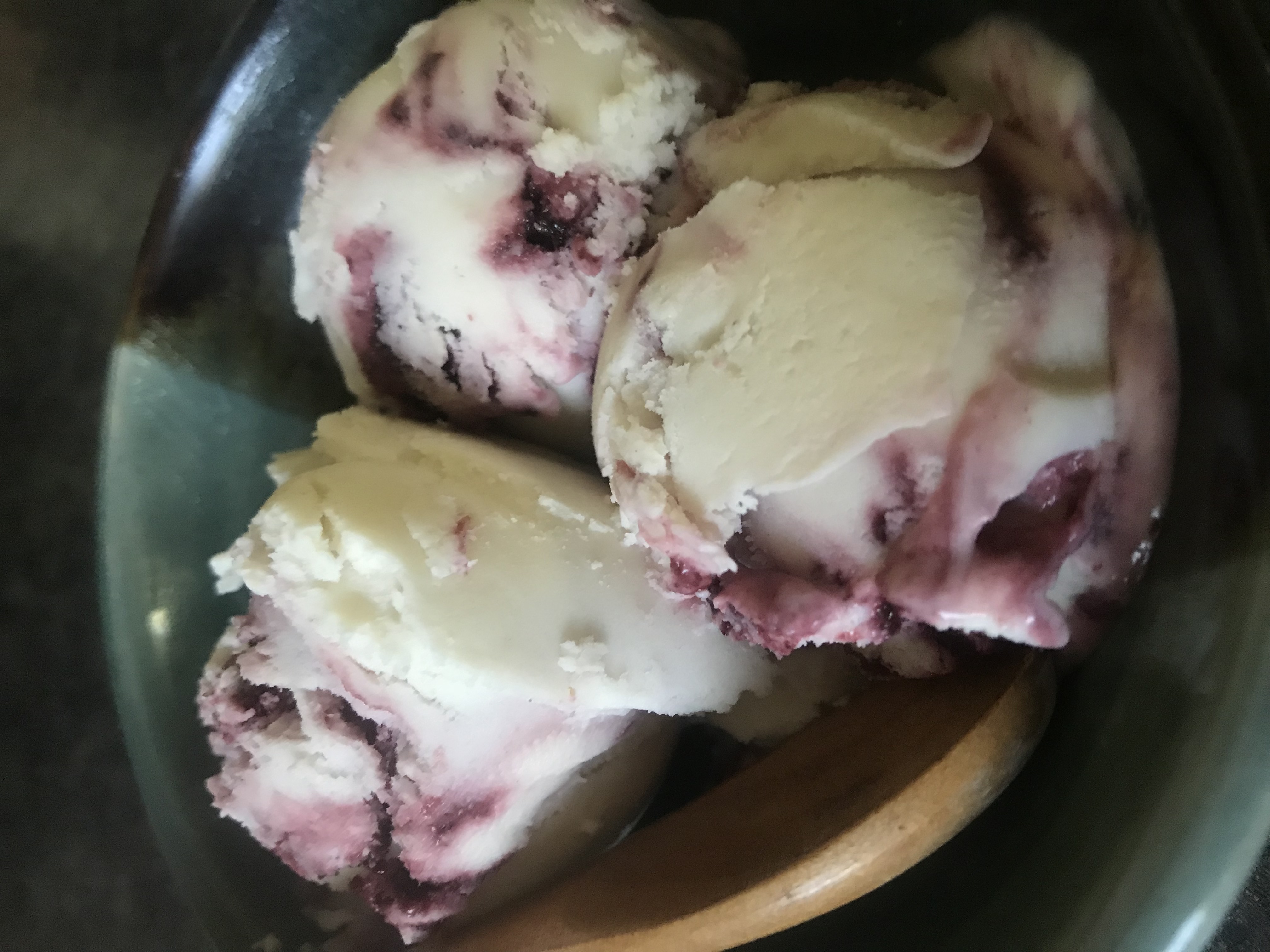 Raw Cultured Cherry Cheesecake Ice cream